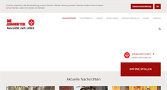 Desktop Screenshot of johanniter.de