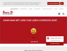 Tablet Screenshot of johanniter.de
