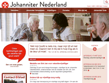 Tablet Screenshot of johanniter.nl